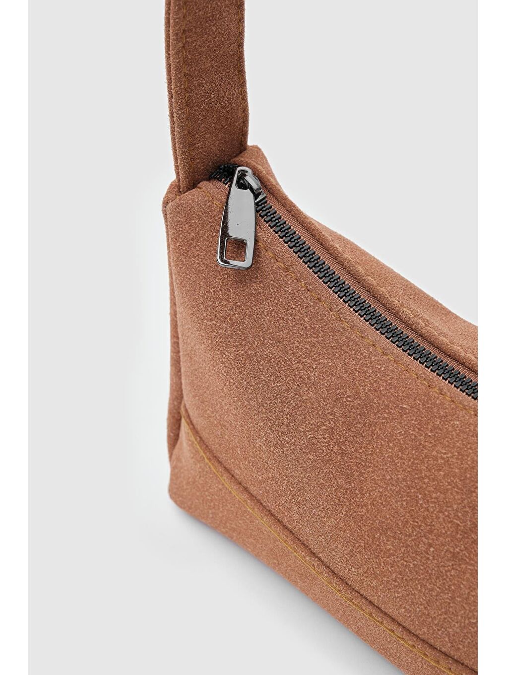 Kahverengi Casper Süet Baget Çanta Taba-3