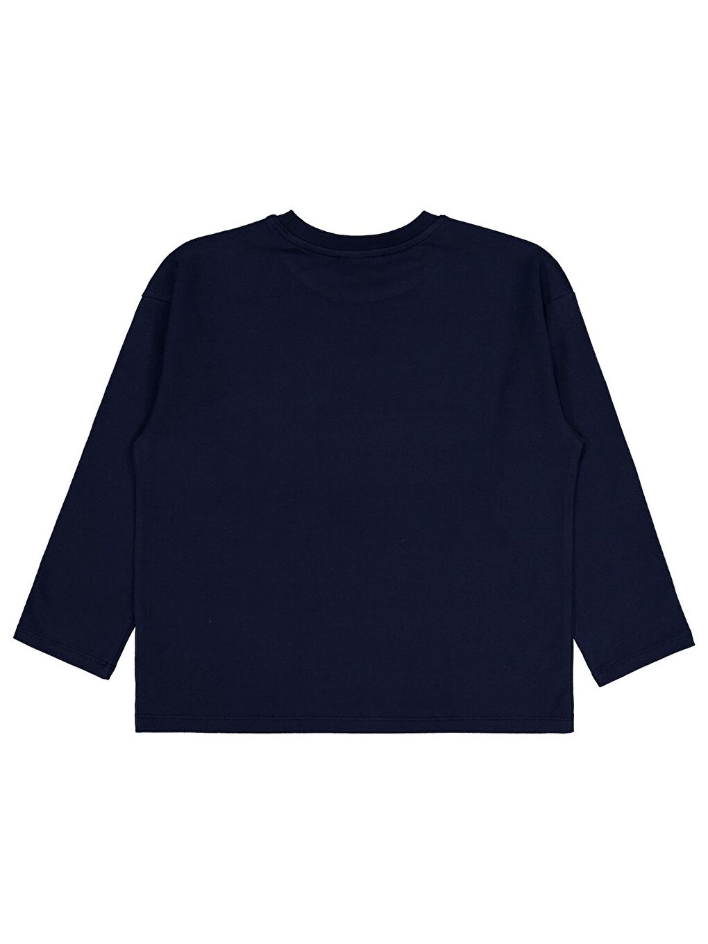 Girls Be Happy Baskılı 6-9 Yaş Sweatshirt - Lacivert-1