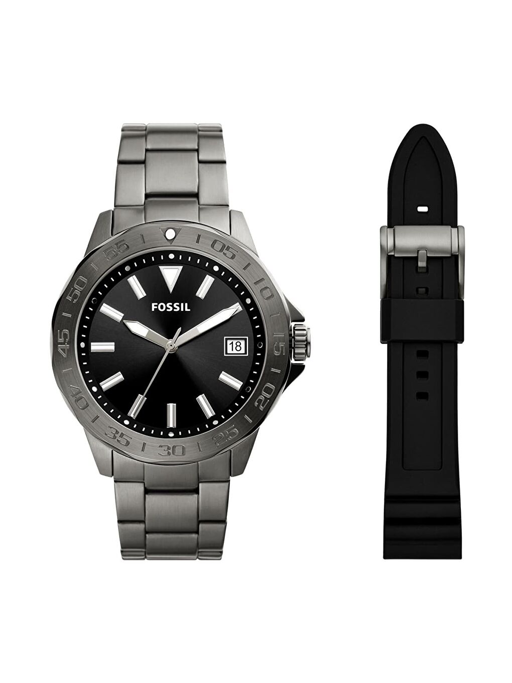 Gri FBQ2785SET Erkek Kol Saati ve Yedek Kordon