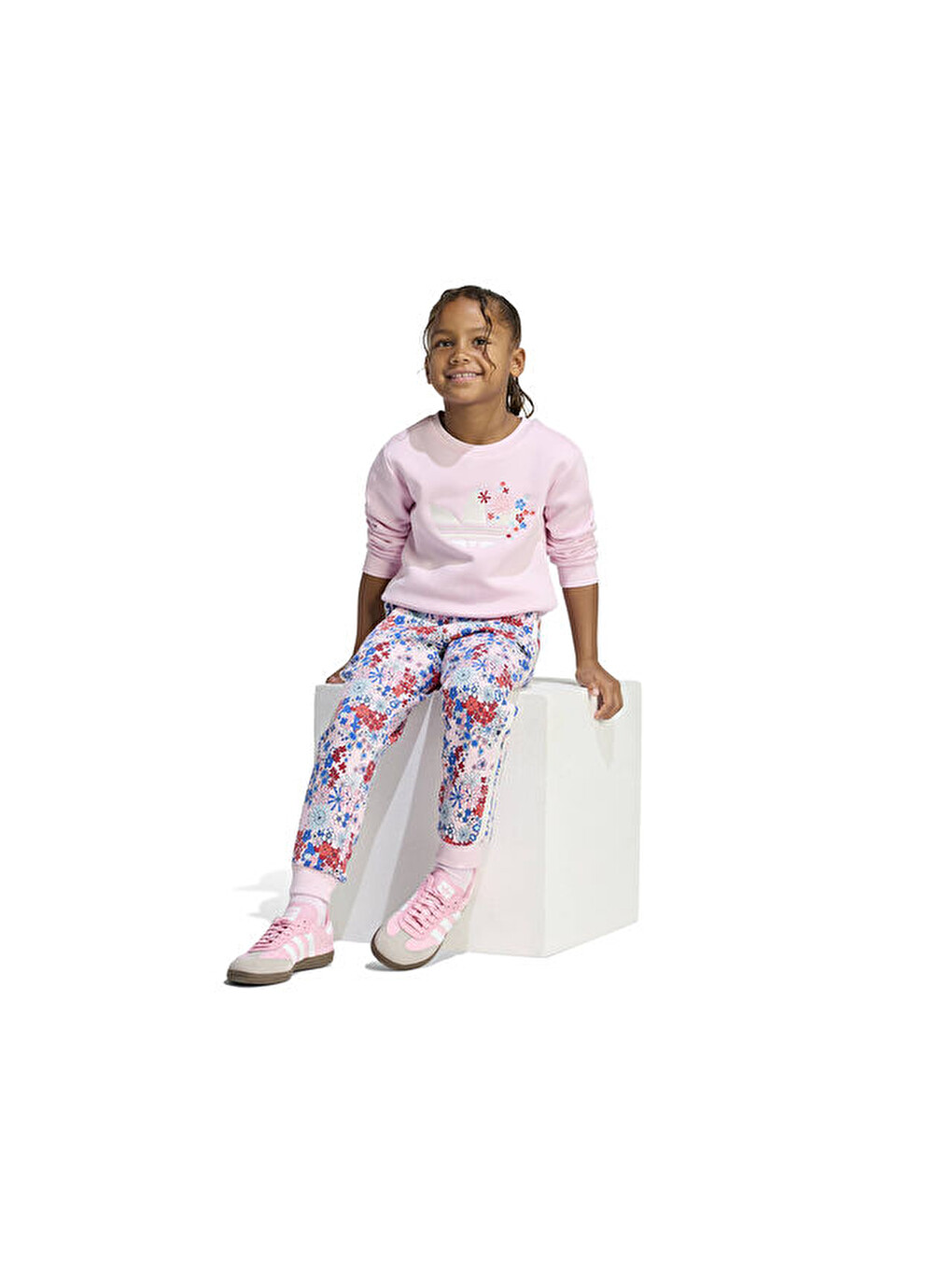 Crew Set Çocuk Günlük Eşofman Takımı Kd1750 Pembe-2