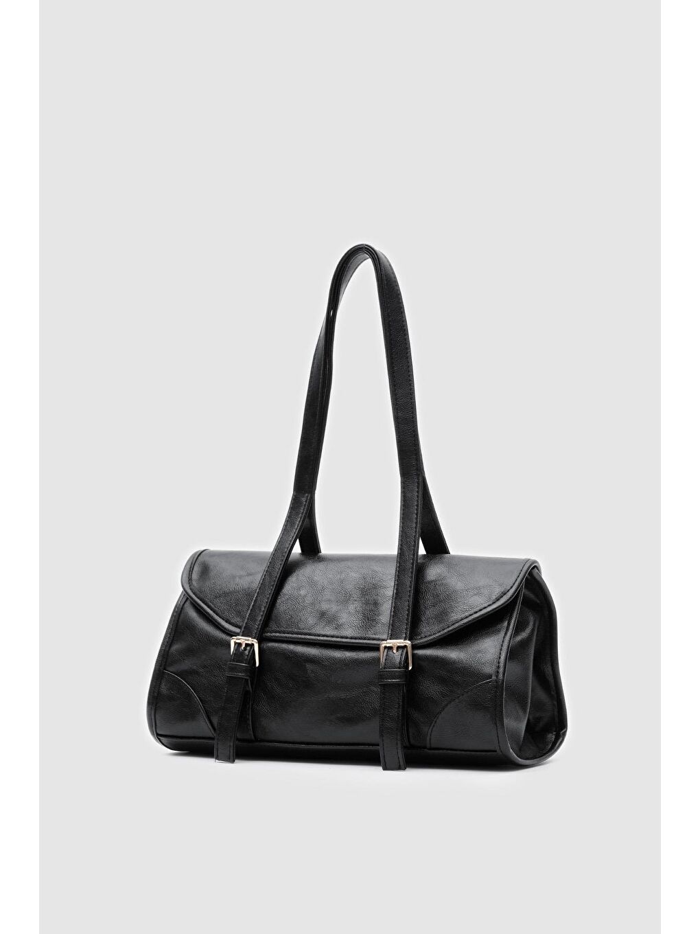 Lue Vintage Baget Çanta Siyah-1