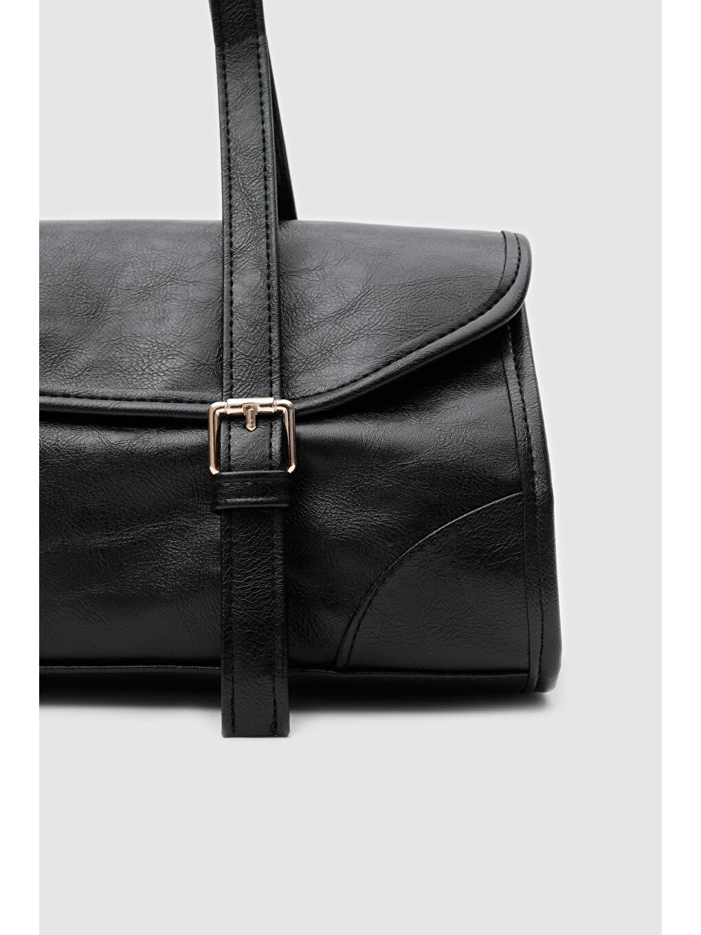 Lue Vintage Baget Çanta Siyah-5