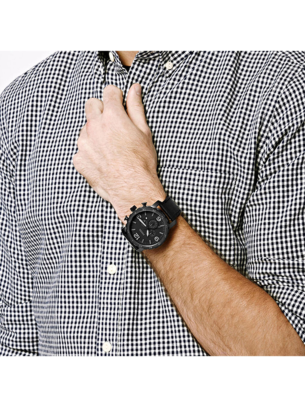 Siyah FJR1354 Erkek Kol Saati-4