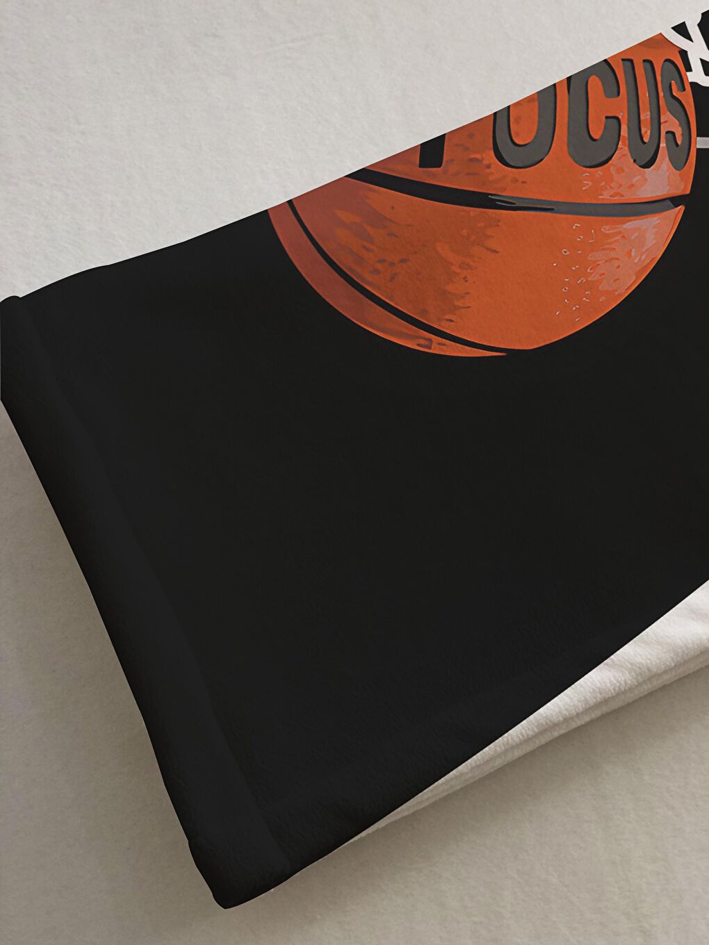 EVMİLA Karışık Basketbol Desenli Soft Baskılı Tek Kişilik 150x220 Cm Battaniye - Siyah - 2