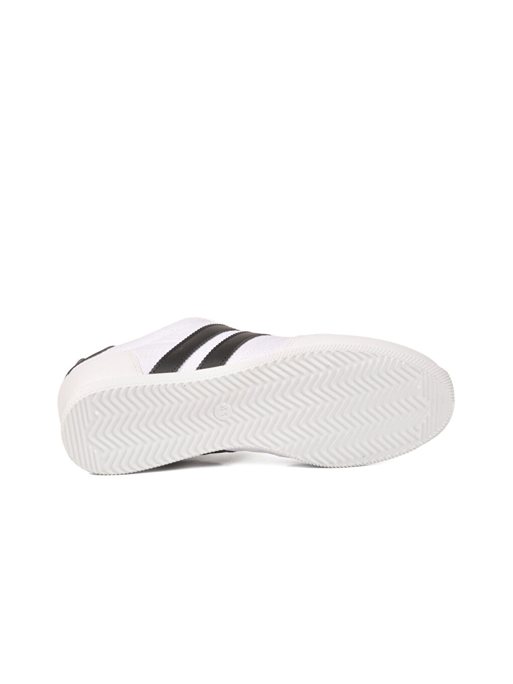 Beyaz Siyah Bağcıklı Hafif Esnek Erkek Spor Ayakkabı BST-2086 M-4