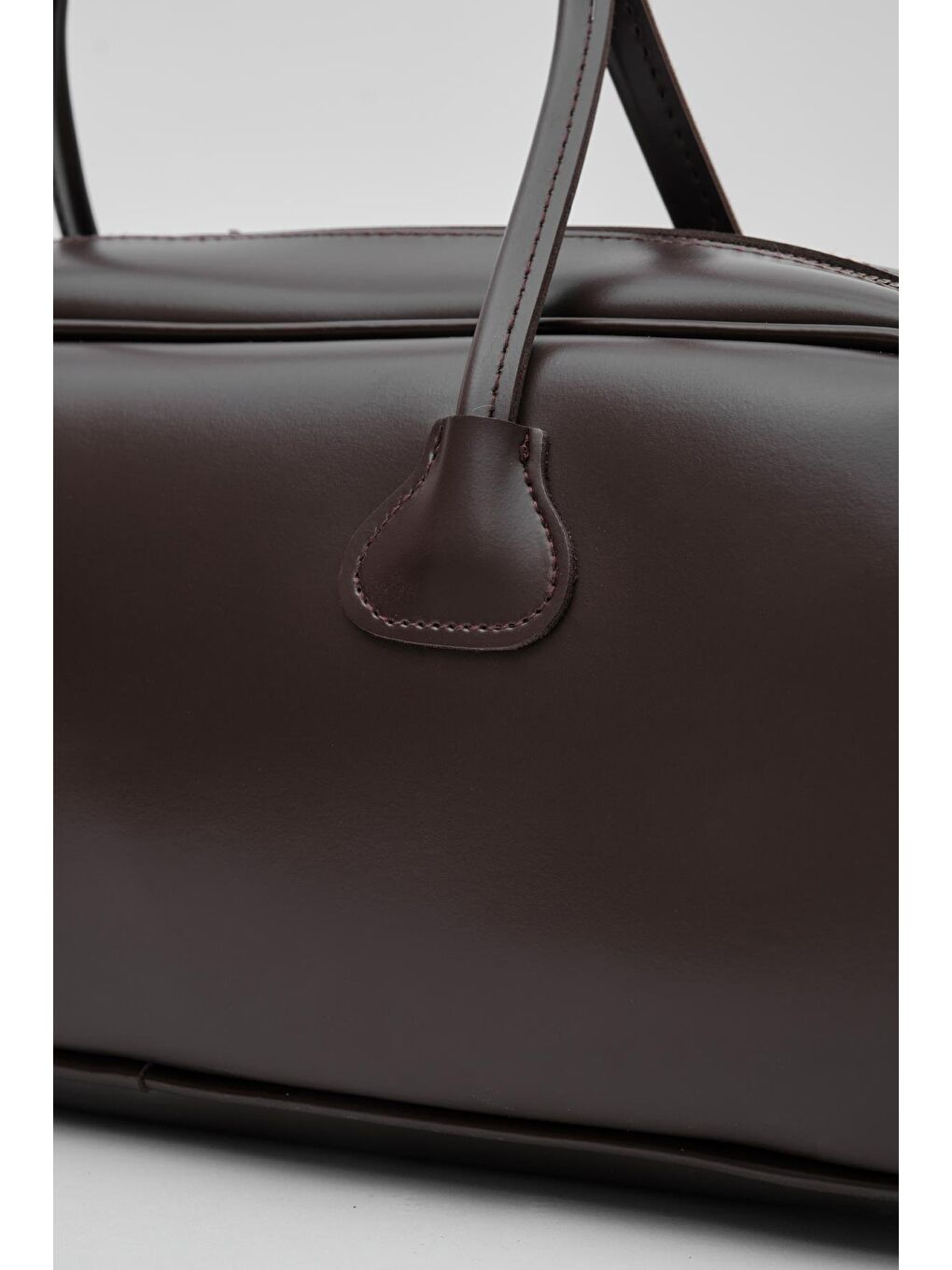 Kahverengi Miu Bowling Çanta Acı Kahve-3