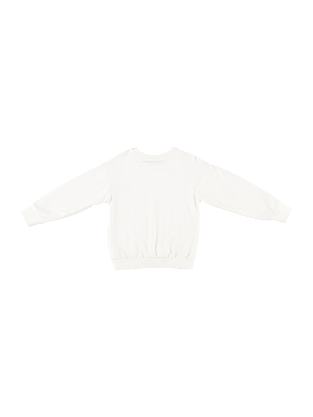 Panço Ekru Kız Çocuk  Baskı Detaylı Sweatshirt - 1