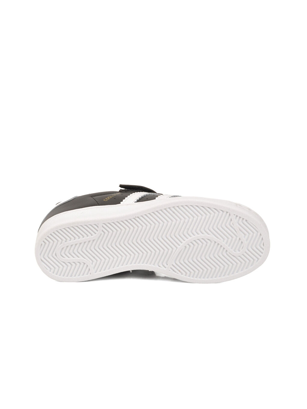 Siyah Beyaz Cırtlı Hafif Unisex Çocuk Spor Ayakkabı Star F-4