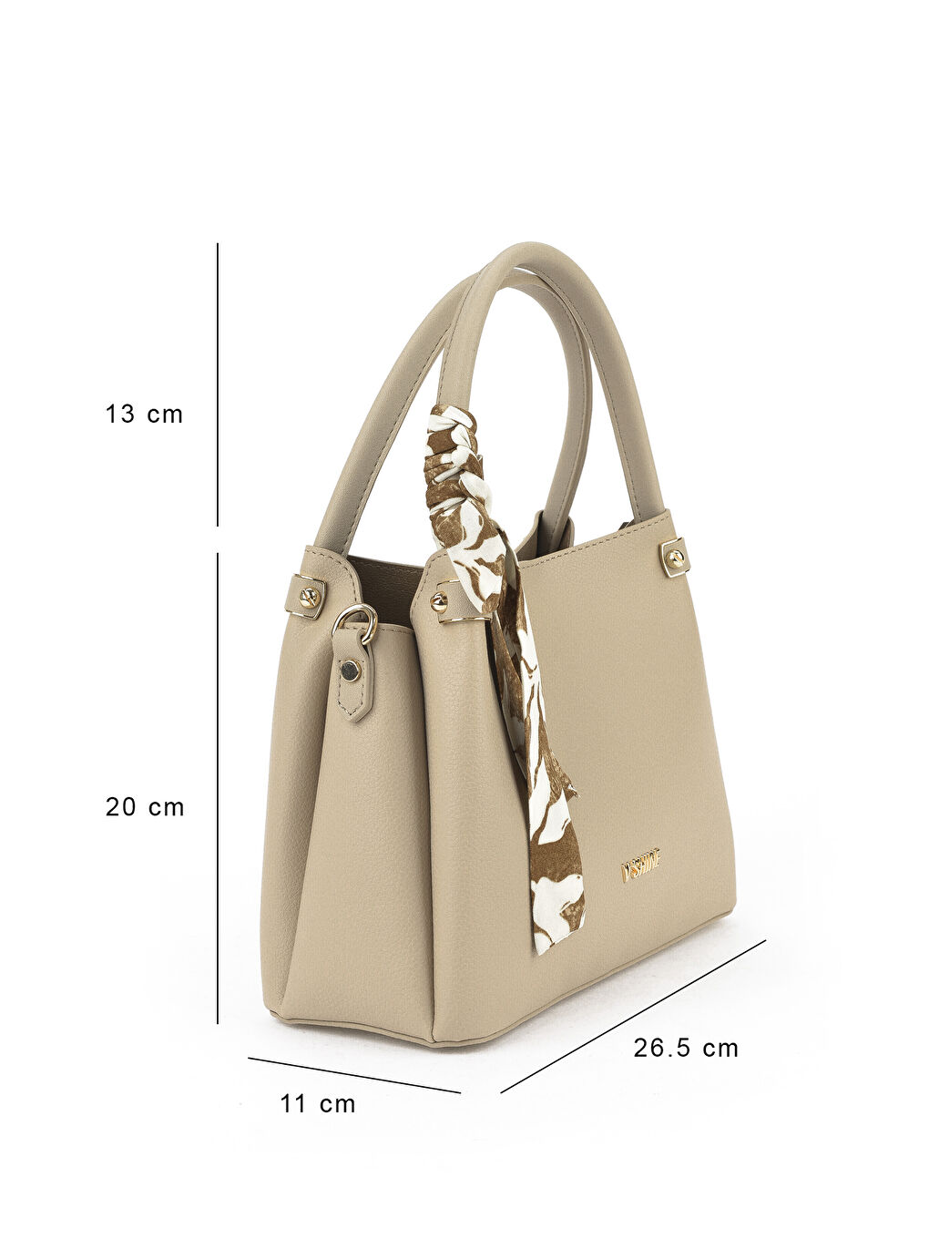 Kadın Omuz ve El Çantası 151979Z3104 Koyu Bej-3