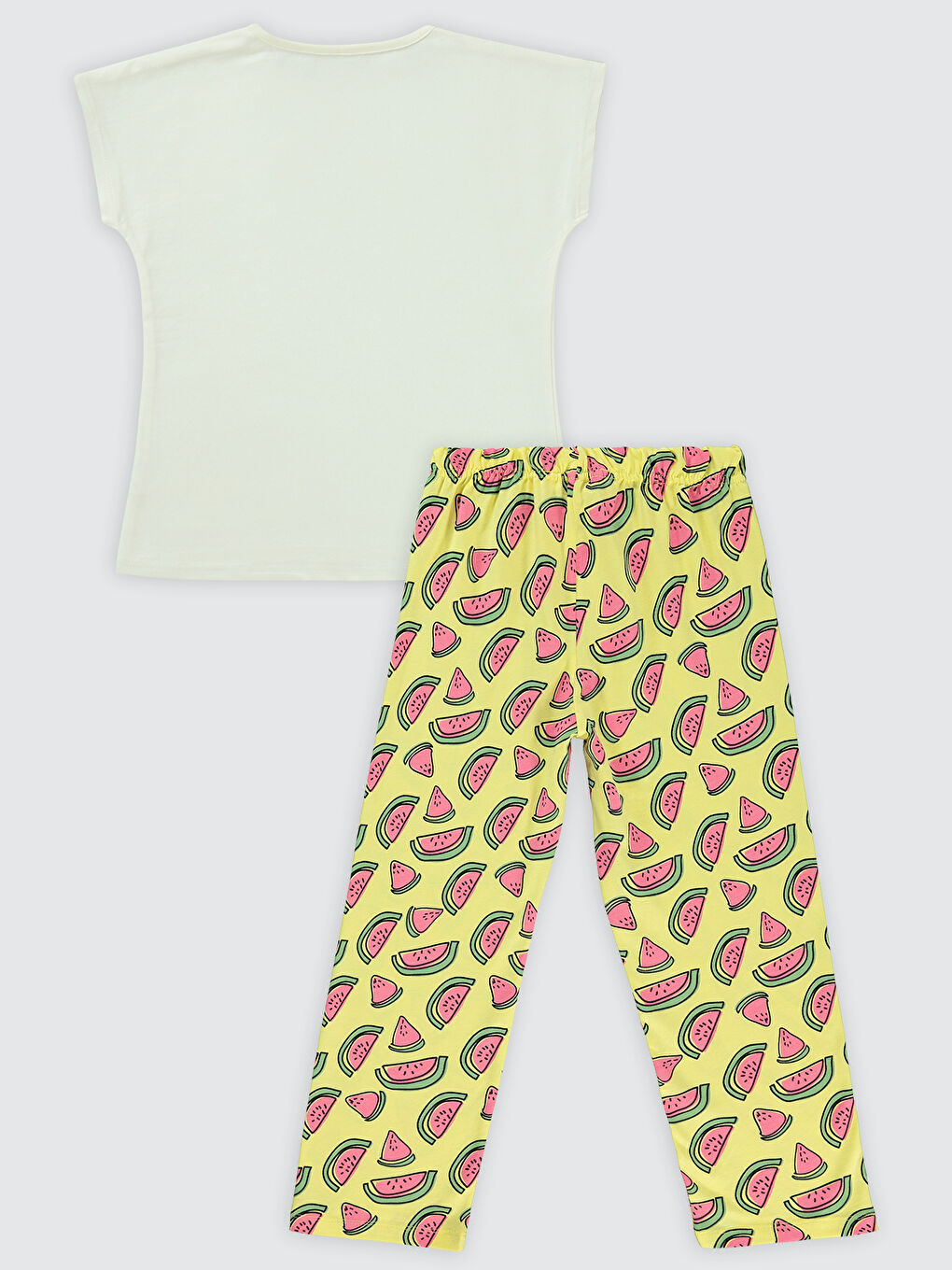 Girls Kız Çocuk Pijama Takımı 6-9 Yaş Açık Sarı-1