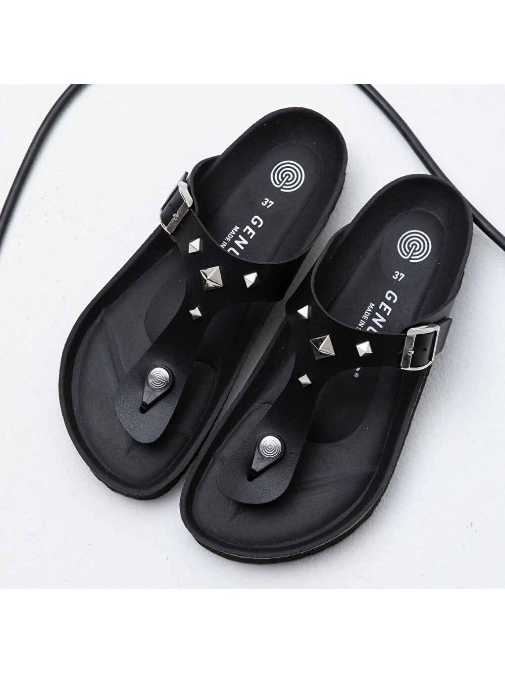 Siyah Kadın Terlik ROASTAD GUIZA G105613 Vegan Black-1