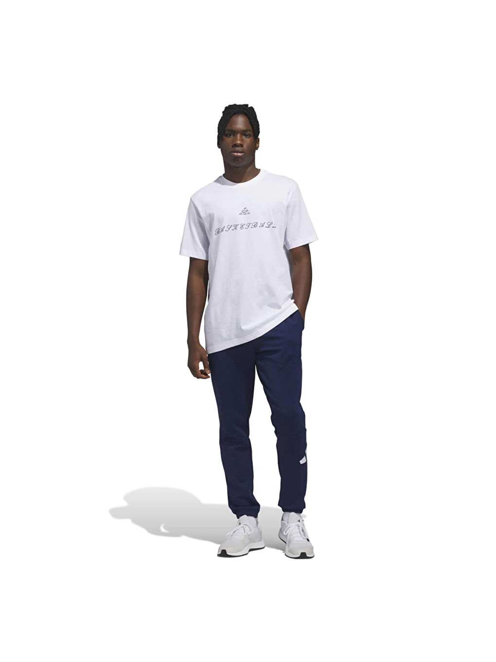 Rose Thorn Erkek Beyaz Yuvarlak Yaka Tişört-3