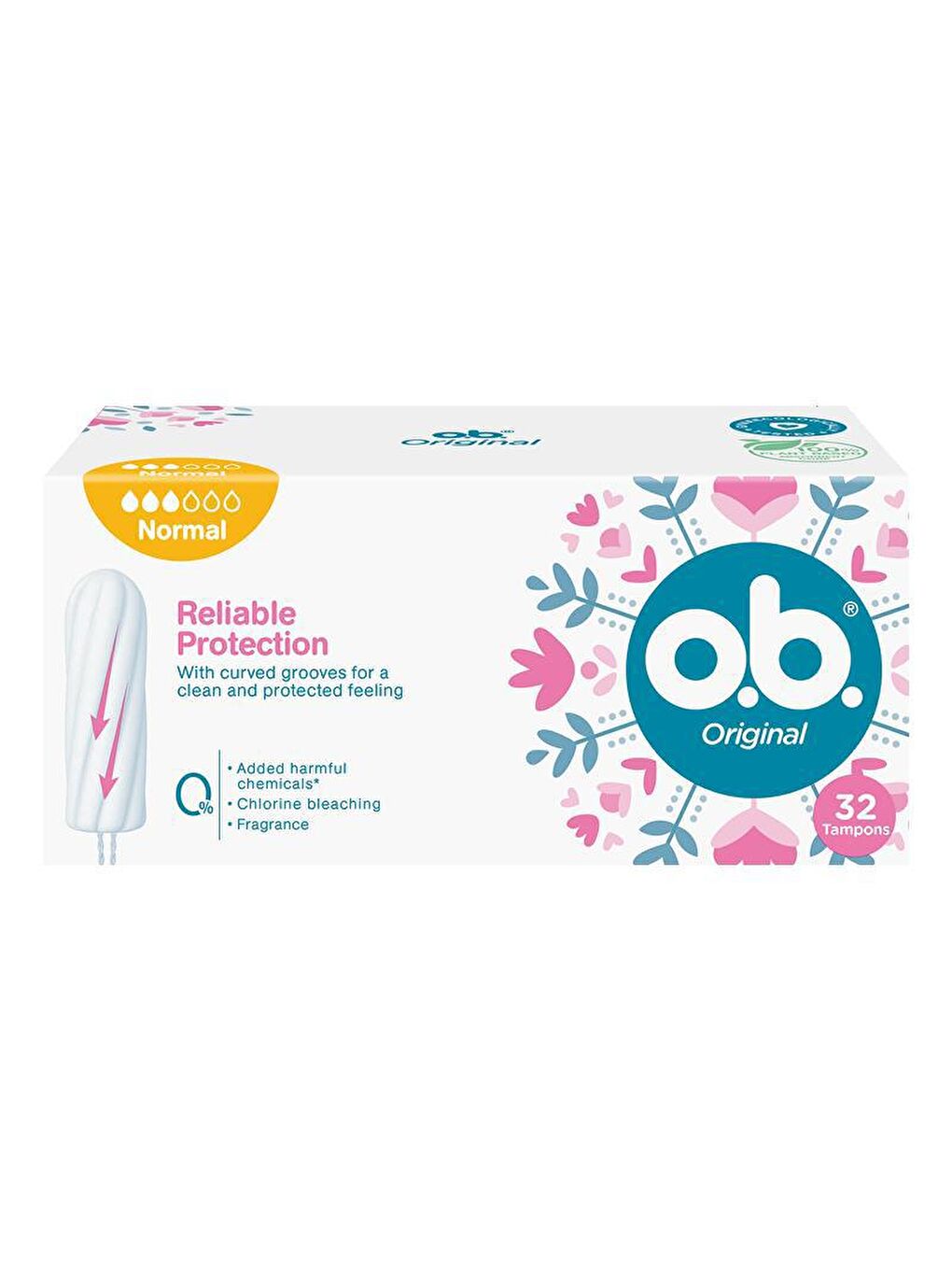 O.B Renksiz Original Normal Tampon 32'li Paket - 1