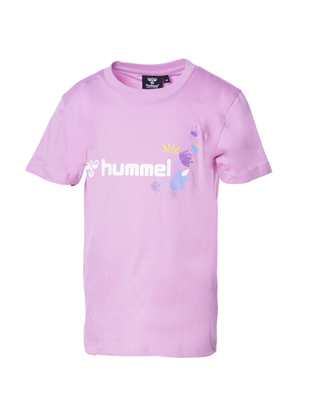 Hummel Colby Kız Çocuk Mor Yuvarlak Yaka Tişört - 1