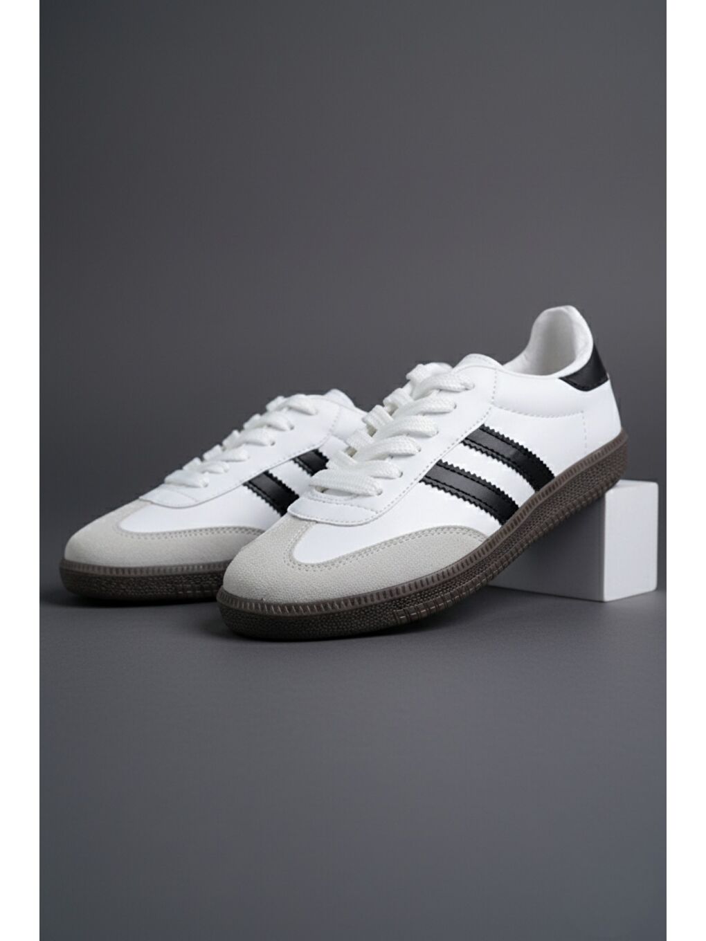 Beyaz DORGO Kadın Günlük Bağcıklı Yürüyüş Koşu Sneaker Spor Ayakkabı-2