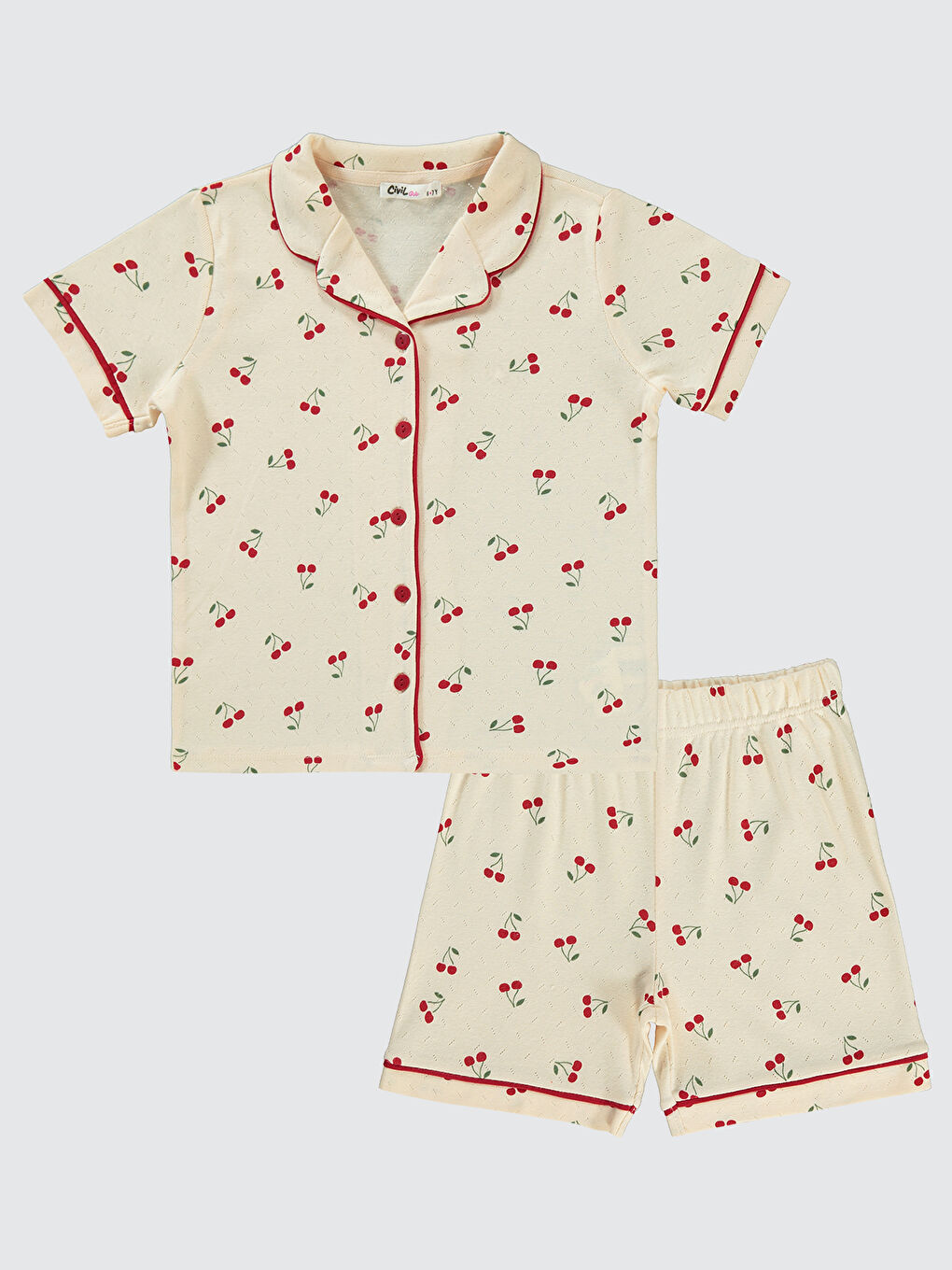 Bej Girls Kız Çocuk Pijama Takımı 10-13 Yaş FilDişi