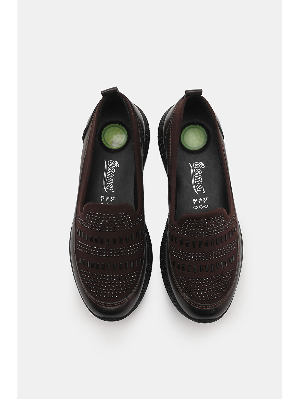 Kahverengi Kadın Kahve Rahat Kalıp Anne Ayakkabı-2