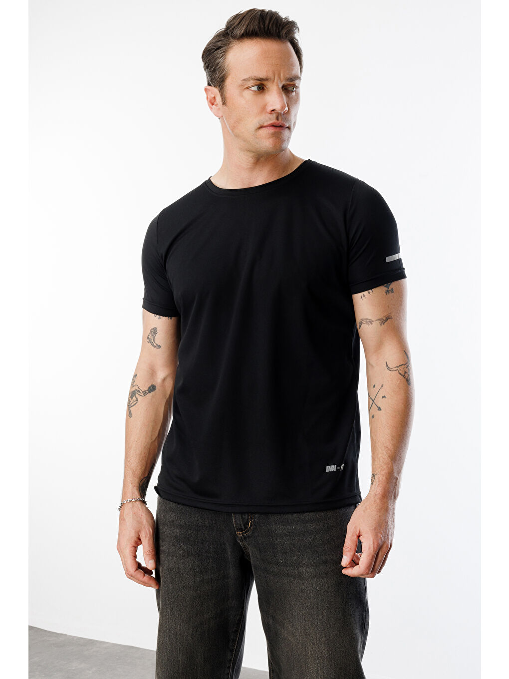 Genius Store Erkek Nem Emici Hızlı Kuruma Atletik Teknik Performans Spor T-shirt DRIFIT-KISAKOLNEW