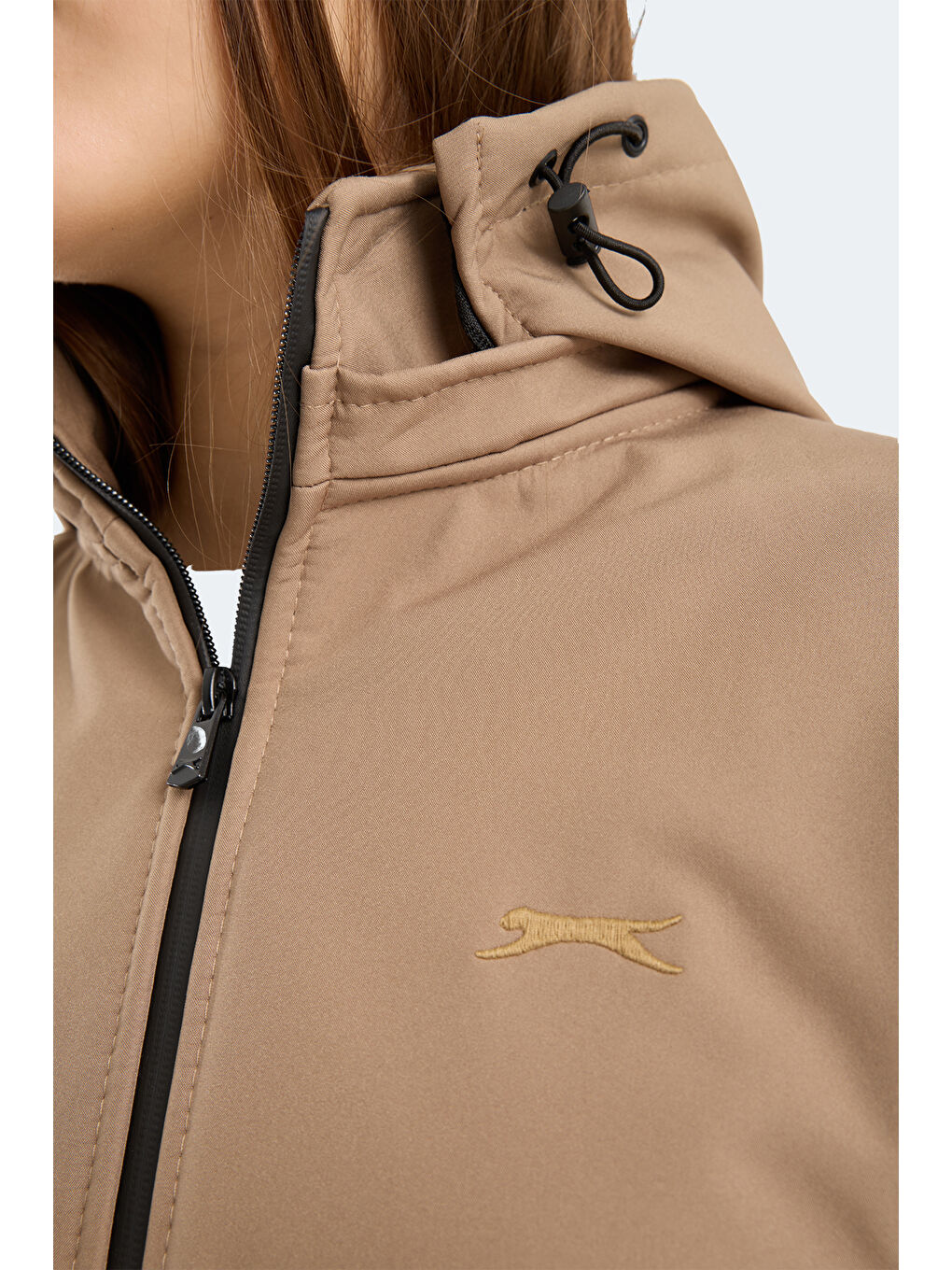 HEAT CONTROL Kadın Çıkarılabilir Kapüşonlu Bej Mont & Kaban-1