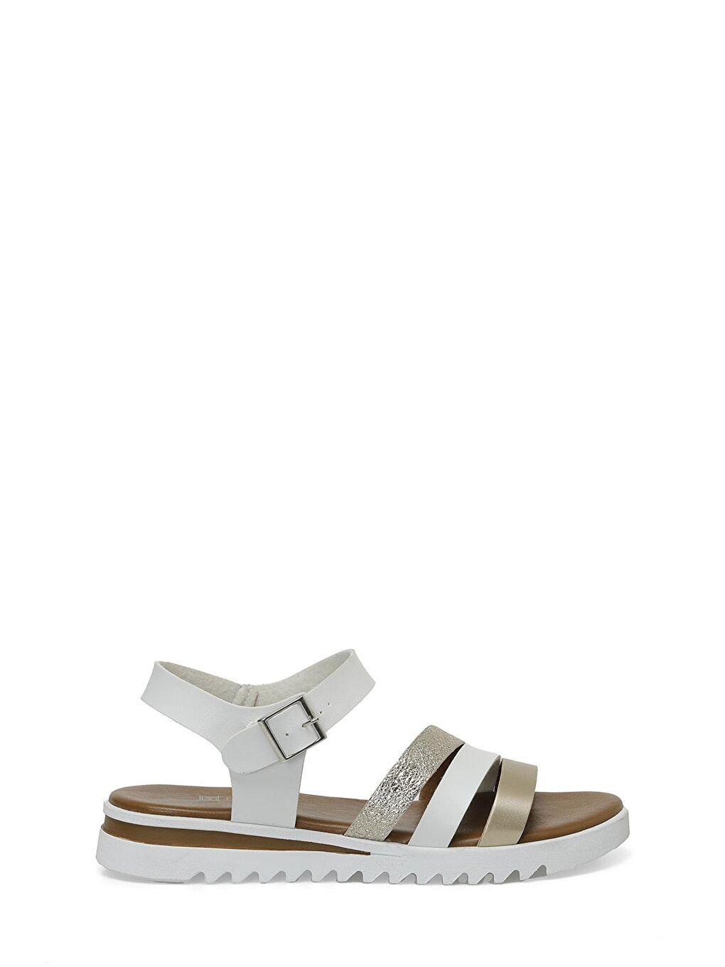 Sarı 24S-165 4FX Altın Kadın Düz Sandalet