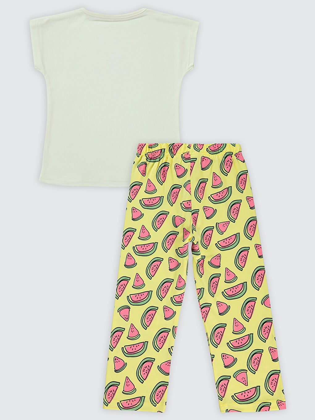Girls Kız Çocuk Pijama Takımı 2-5 Yaş Açık Sarı-1