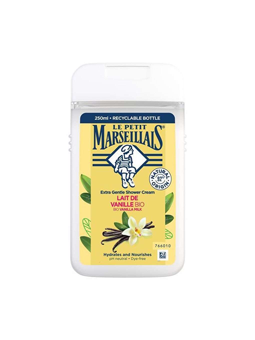 Le Petit Marseillais Renksiz Vanilya Sütü Duş Jeli 250 ml - 1