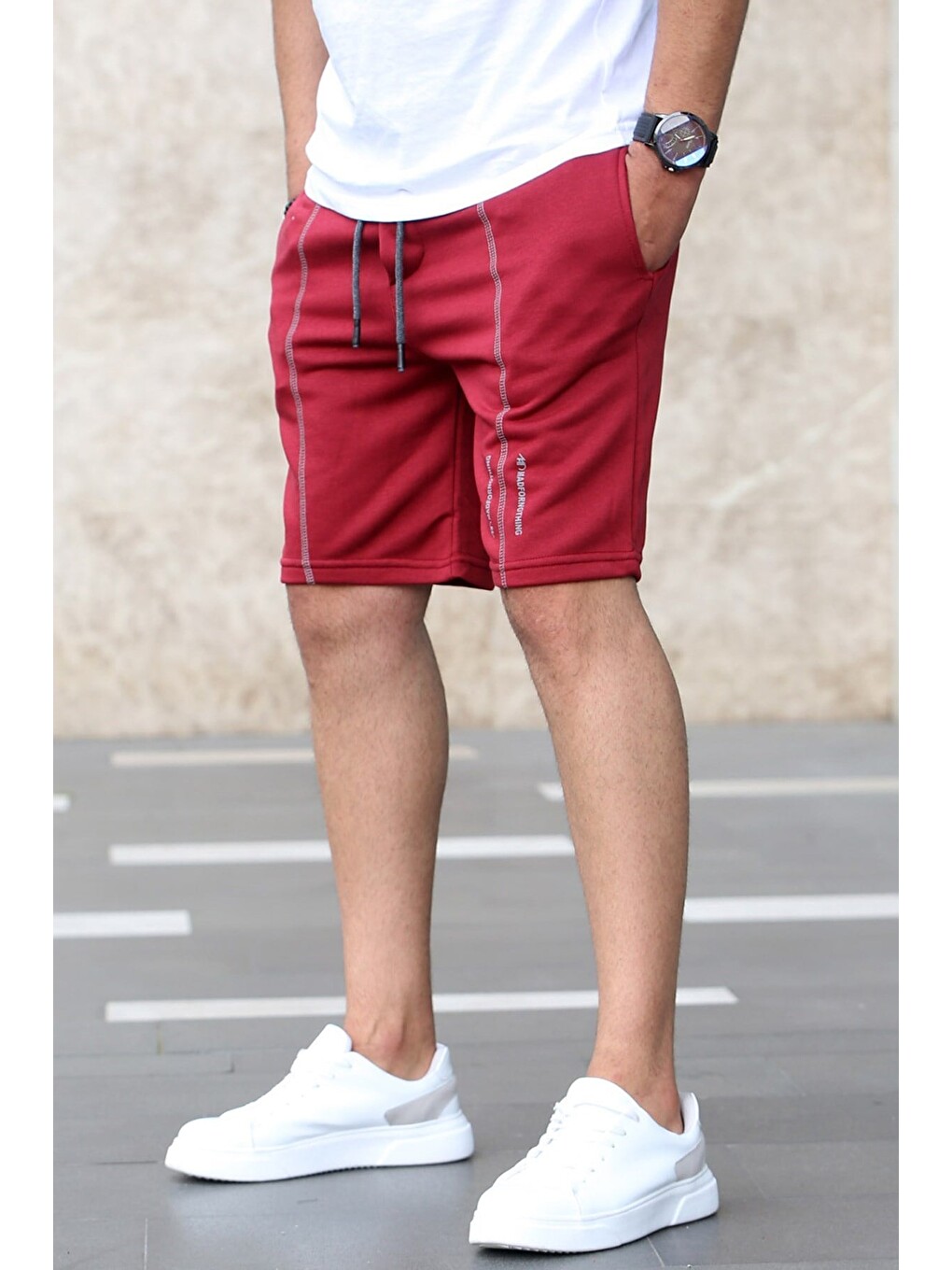 Bordo Erkek Şort 4849-1