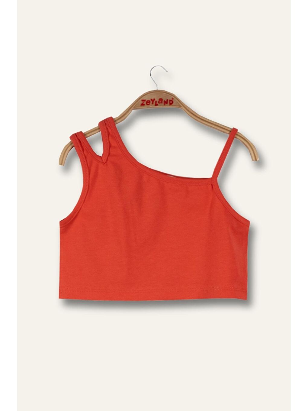 Kırmızı Kız Çocuk Crop Atlet - Coral