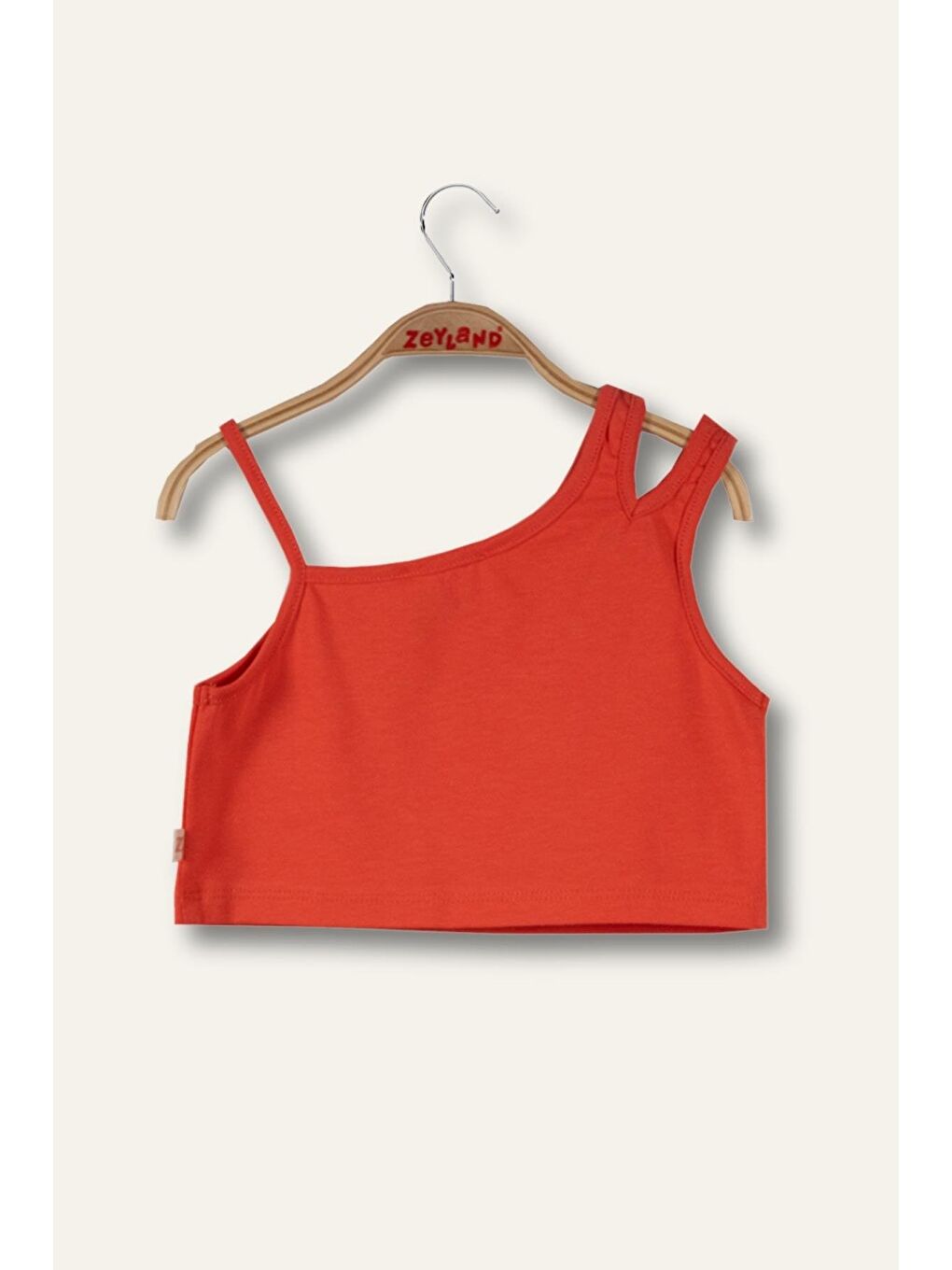 Kırmızı Kız Çocuk Crop Atlet - Coral-1