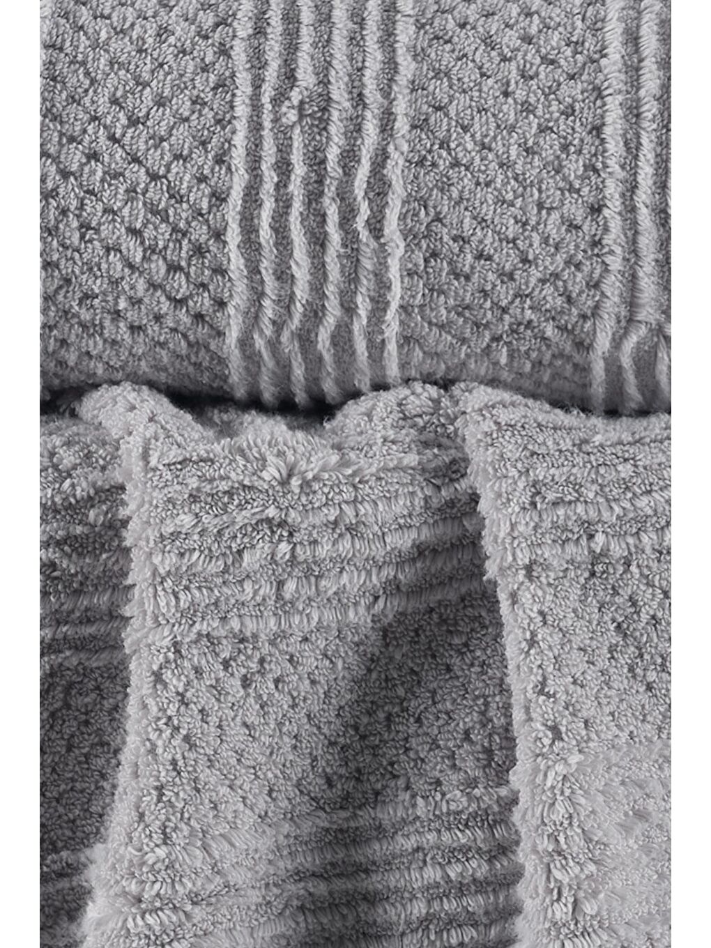 Lavin 100 Premium Pamuk Banyo Havlusu 80x150 cm Gri-1