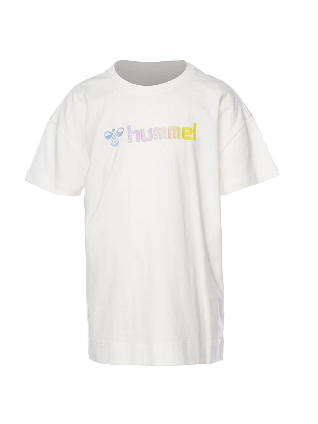 Jazz Kız Çocuk Beyaz Yuvarlak Yaka Tişört-1