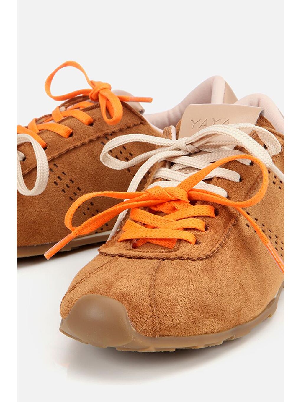 Kahverengi Kadın Süet Taba Spor Ayakkabı-2