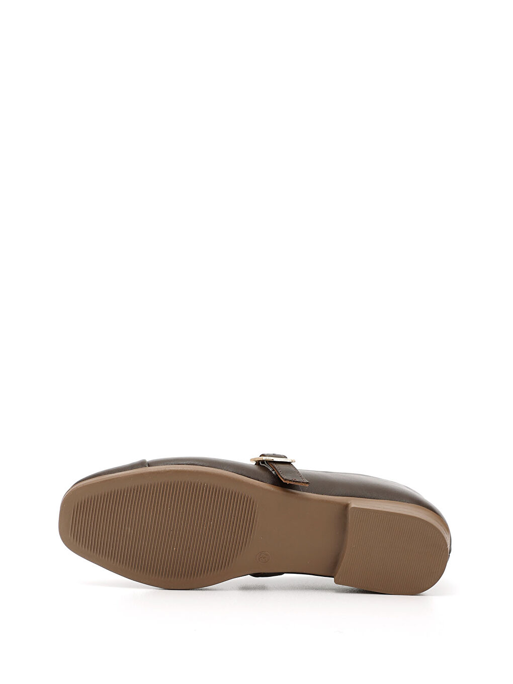 Kahverengi Kadın AÇIK KAHVERENGİ Baskılı Hakiki Deri Babet-3