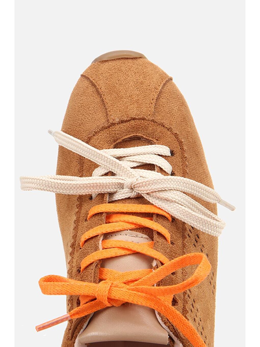 Kahverengi Kadın Süet Taba Spor Ayakkabı-3