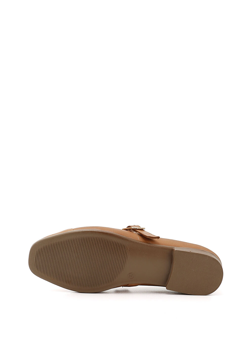 Kahverengi Kadın KAHVERENGİ-TABA Baskılı Hakiki Deri Babet-3