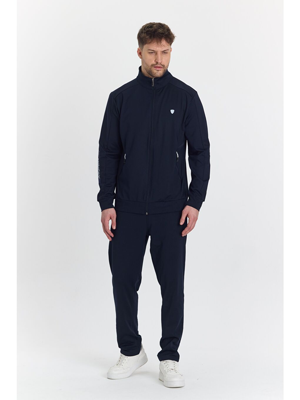 Şardonlu Dalgıç Erkek Eşofman Takımı Lacivert 5726-L-1