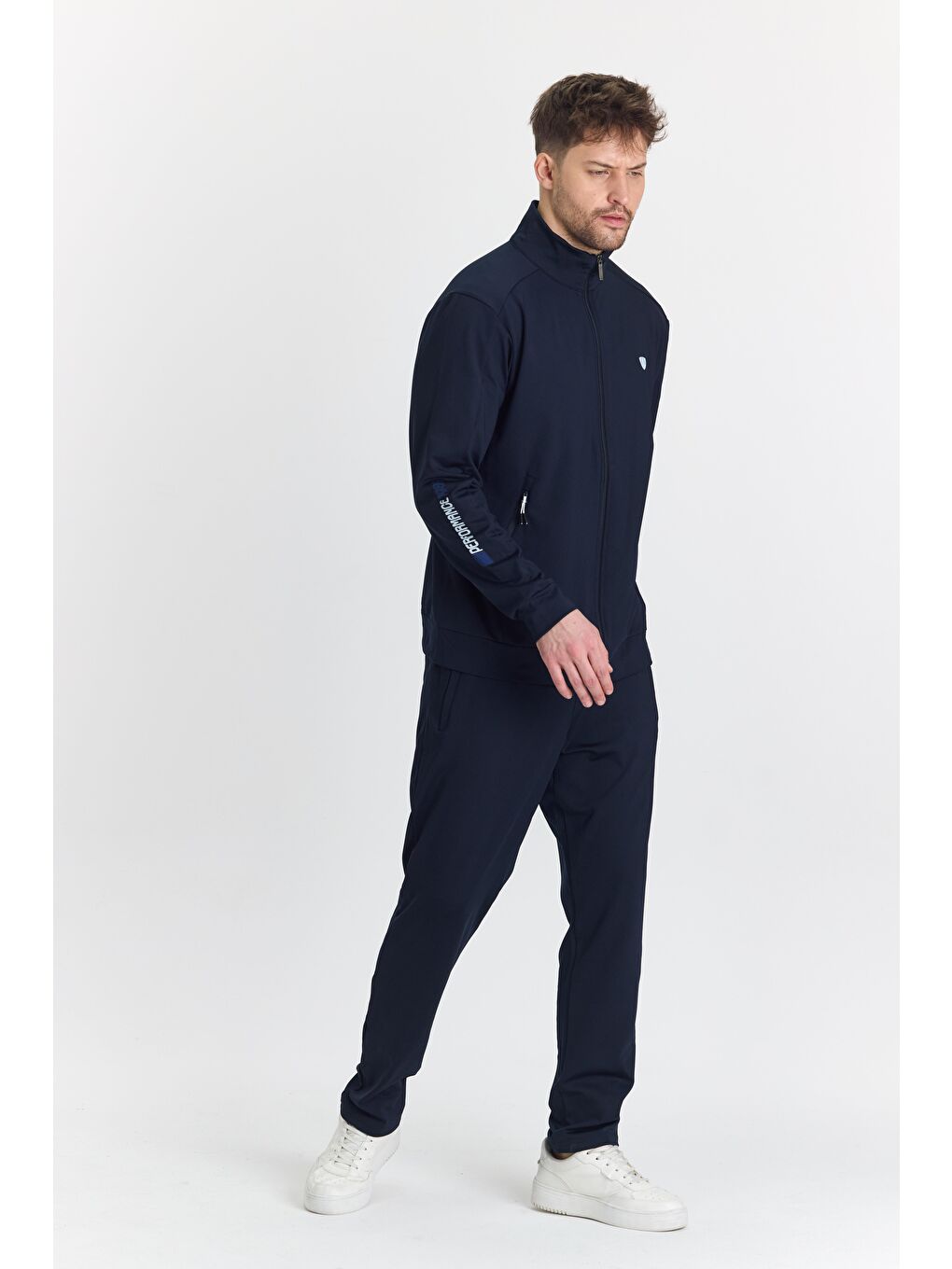 Şardonlu Dalgıç Erkek Eşofman Takımı Lacivert 5726-L-3
