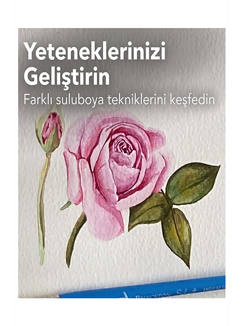 Sulu Boya Kağıdı 35x50cm 6 Adet Grenli Dokulu Krem Renkli Suluboya Kağıdı Profesyonel Dayanıklı Ve Ö-1