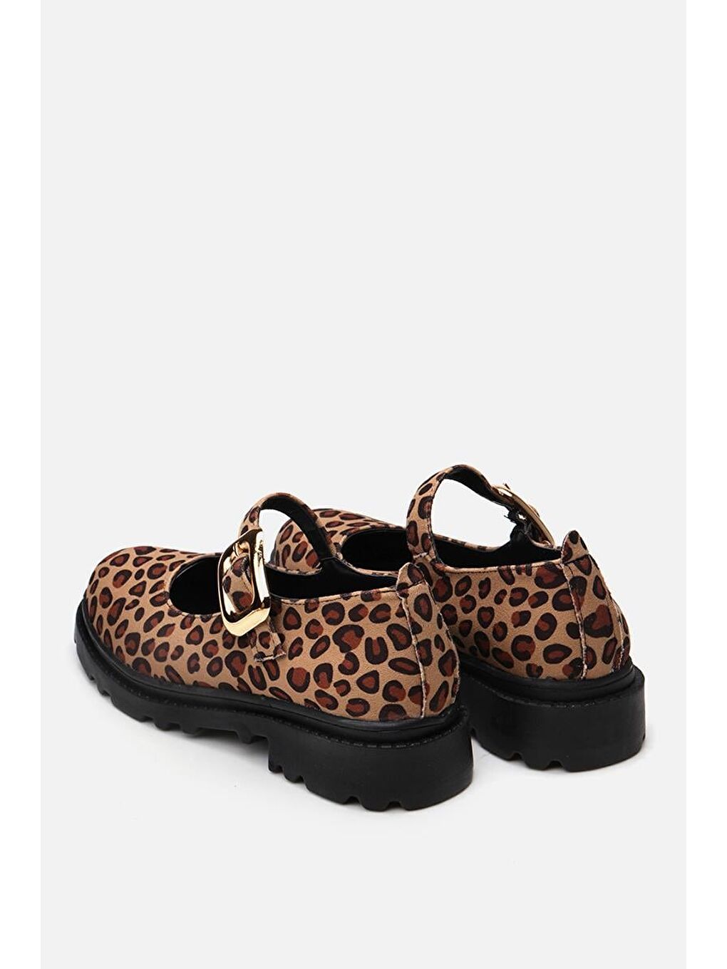 Bej Leopar  Kadın Ayakkabı-5