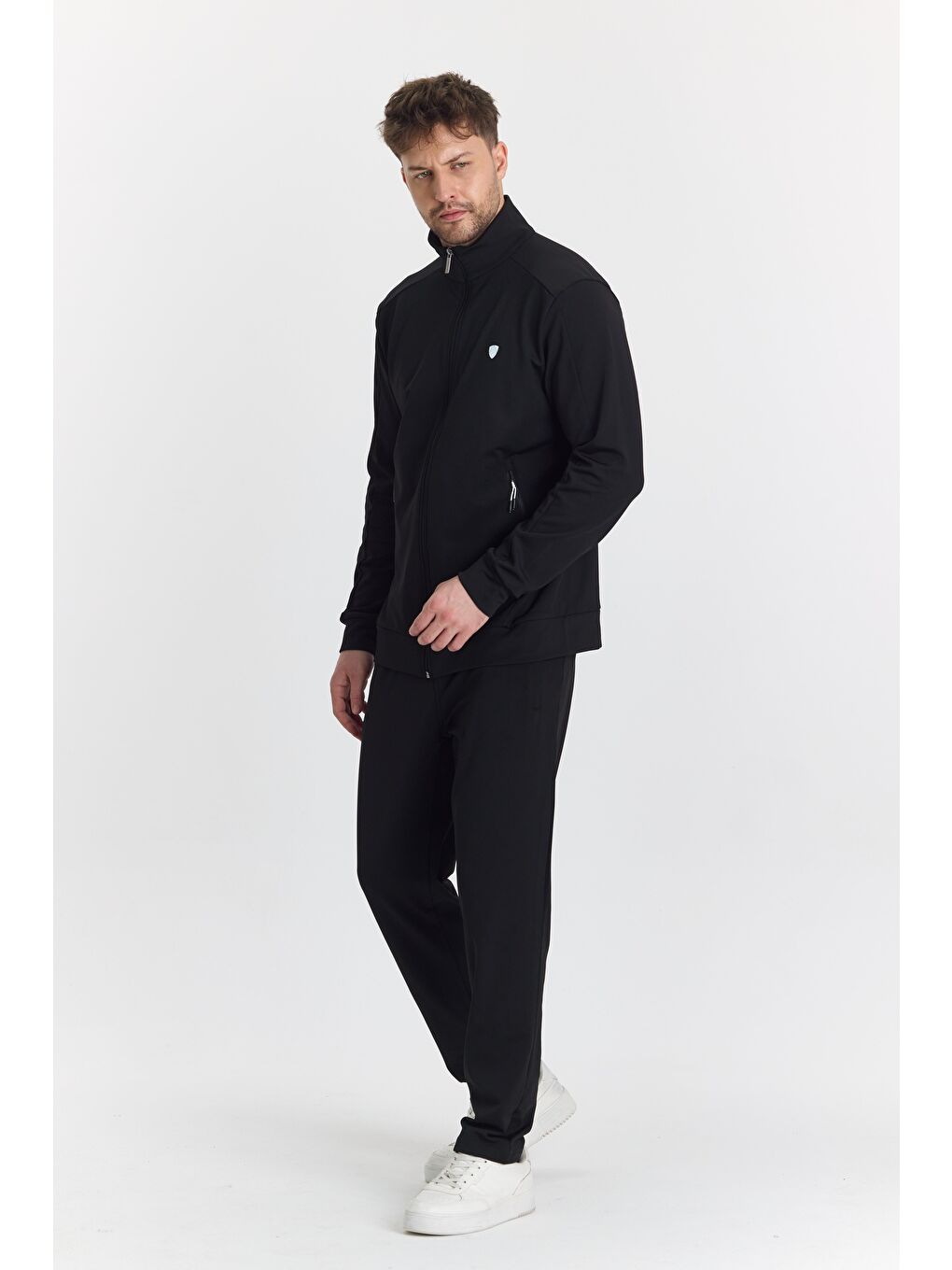 Şardonlu Dalgıç Erkek Eşofman Takımı Siyah 5726-S-4