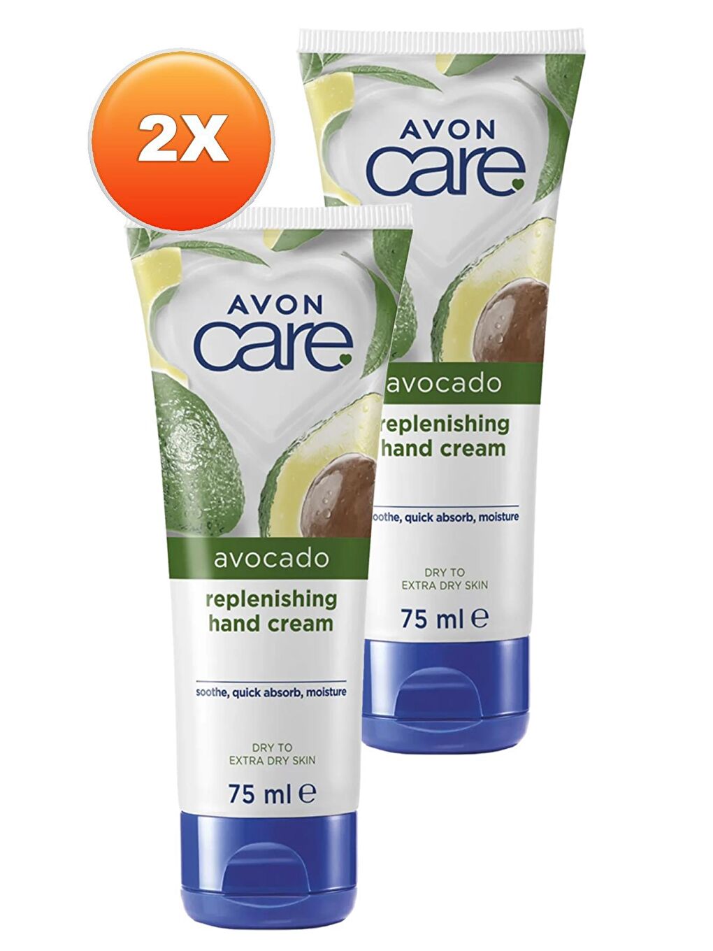 AVON Renksiz Care Kuru Ciltler İçin Avokado Özlü El Krem 75 ml 2'li Set - 1