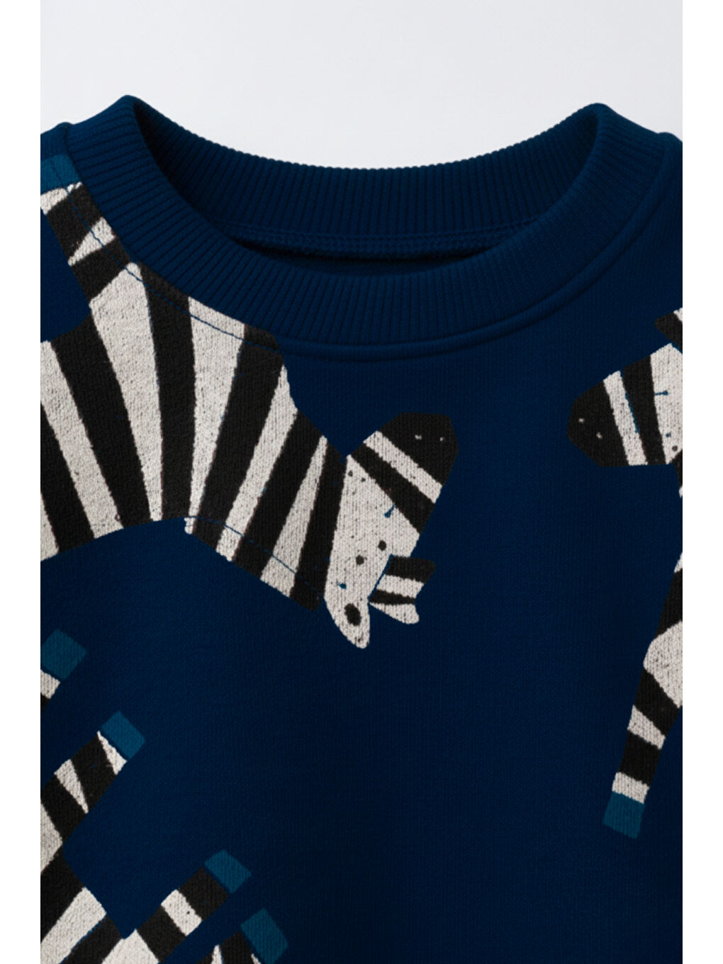 Lacivert Erkek Çocuk Zebra Figürlü Eşofman Takımı 2-8 Yaş 12324-2