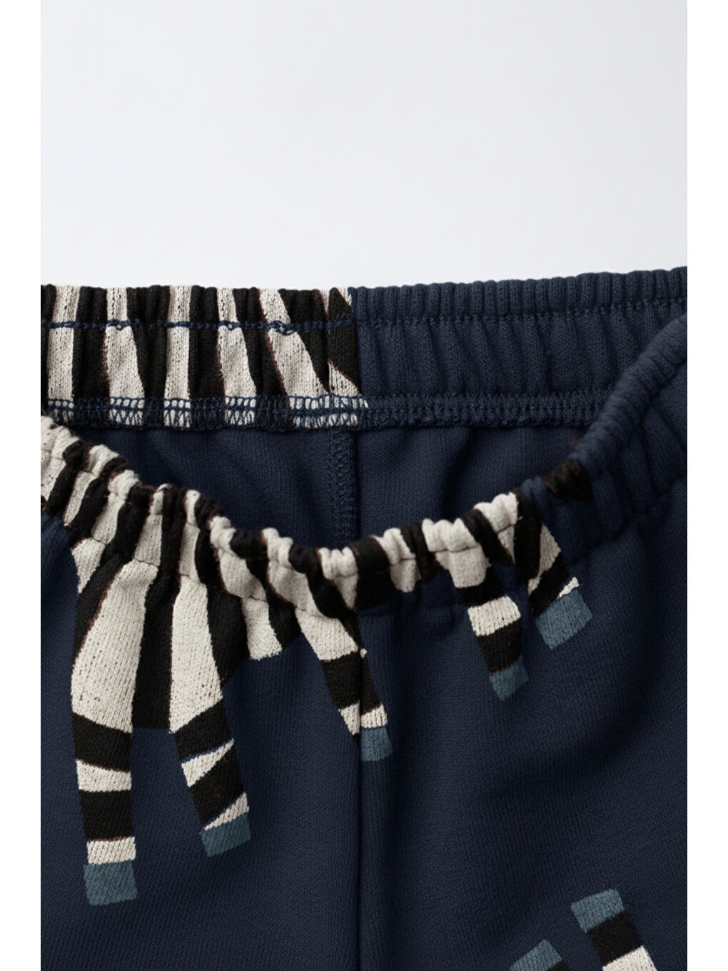 Lacivert Erkek Çocuk Zebra Figürlü Eşofman Takımı 2-8 Yaş 12324-3