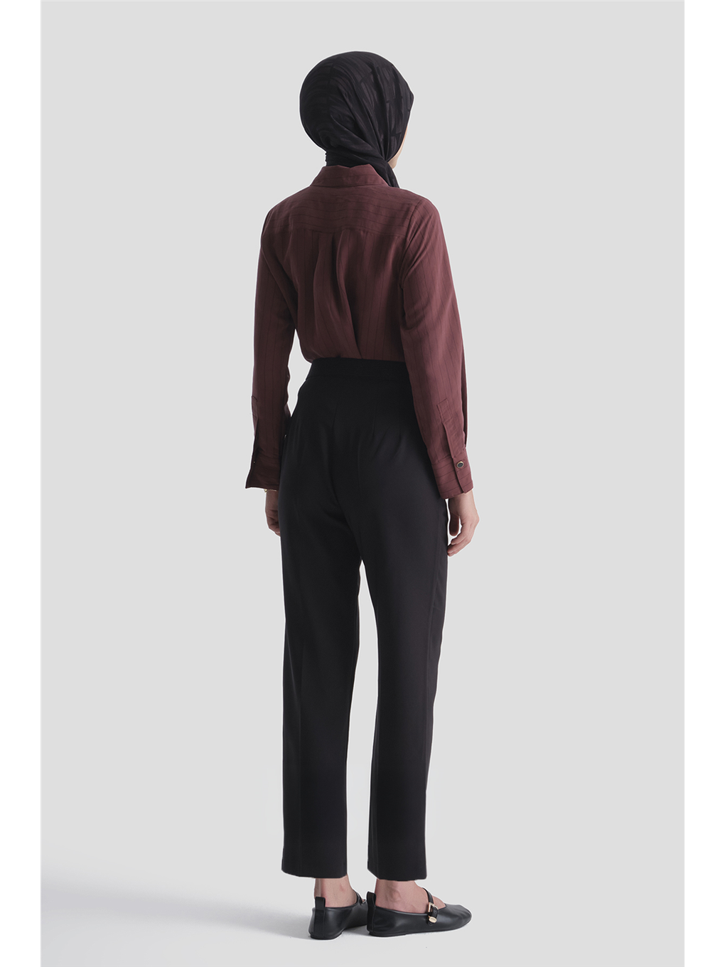 Beli Lastikli Pantolon Siyah-3