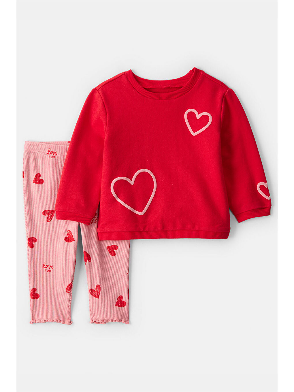 Kız Bebek Kırmızı Alt Üst