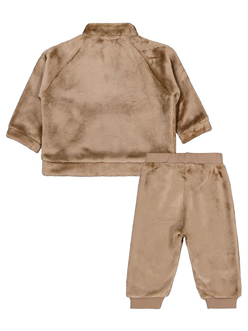 Kahverengi Baby Yarım Fermuar 6-18 Ay Takım-1