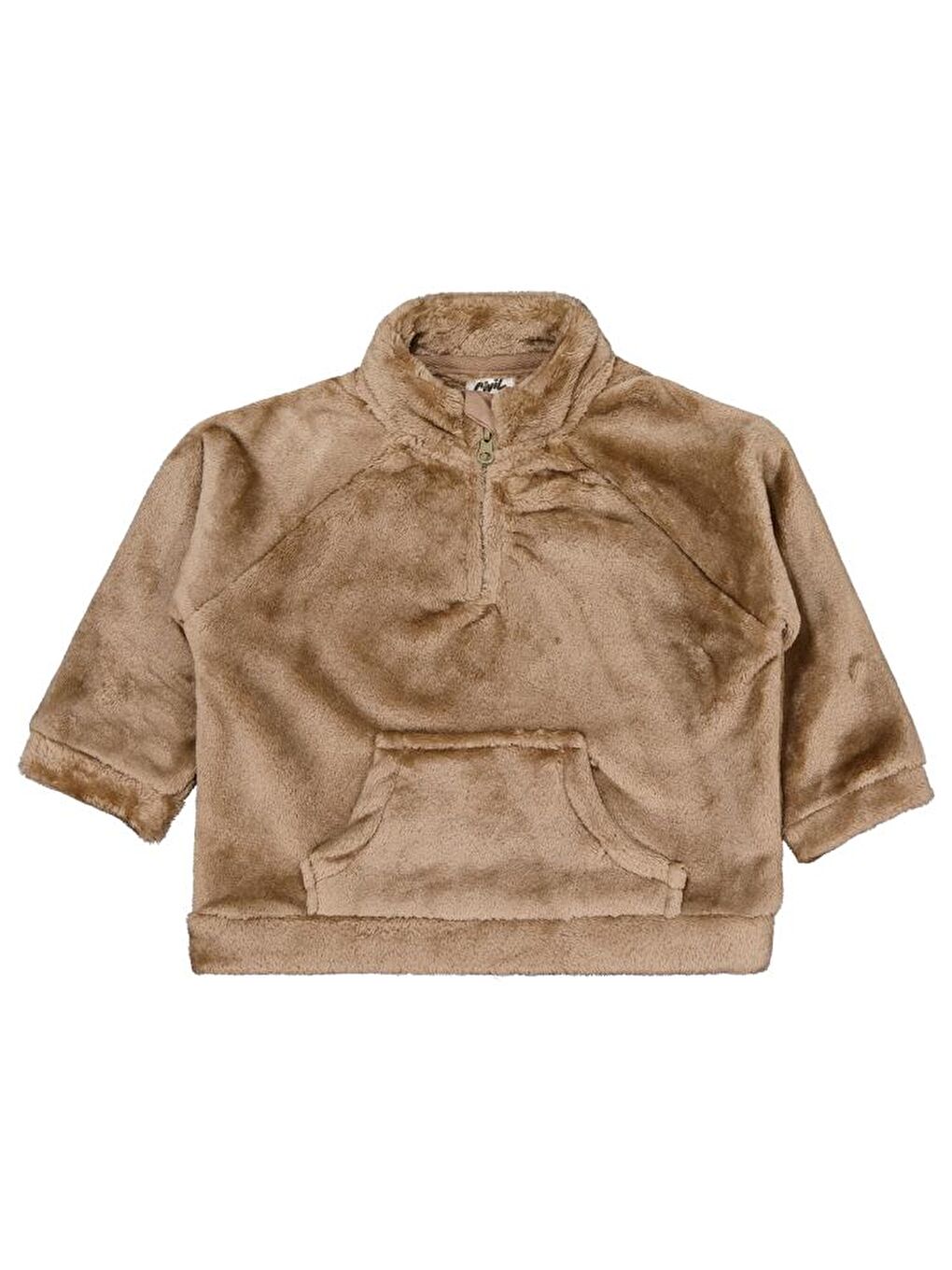 Kahverengi Baby Yarım Fermuar 6-18 Ay Takım-2