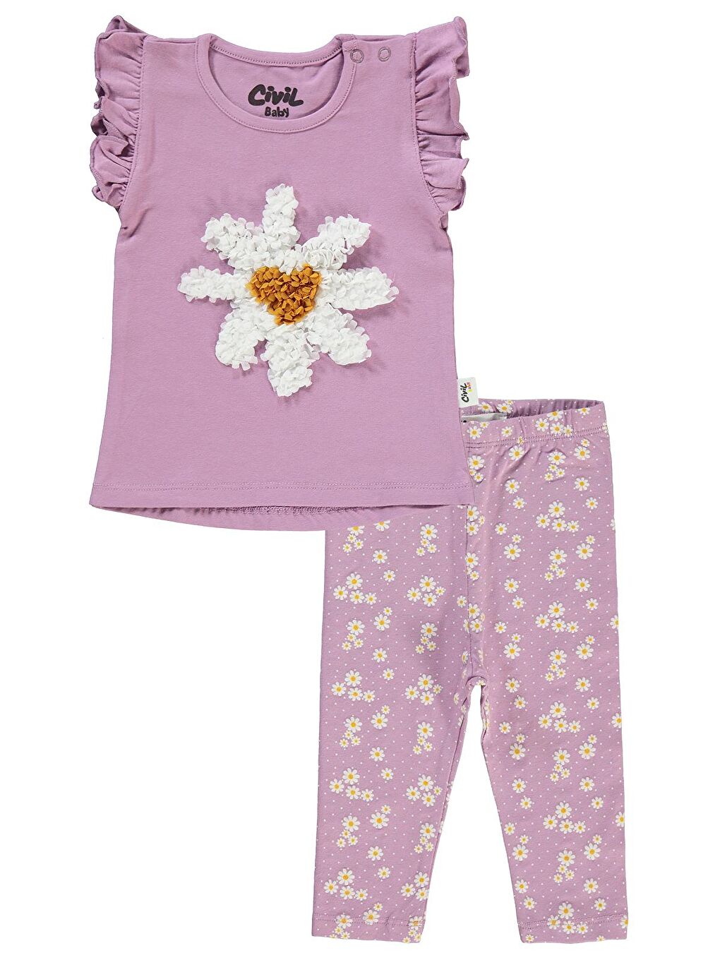 Baby Kız Bebek Takım 6-18 Ay Lila