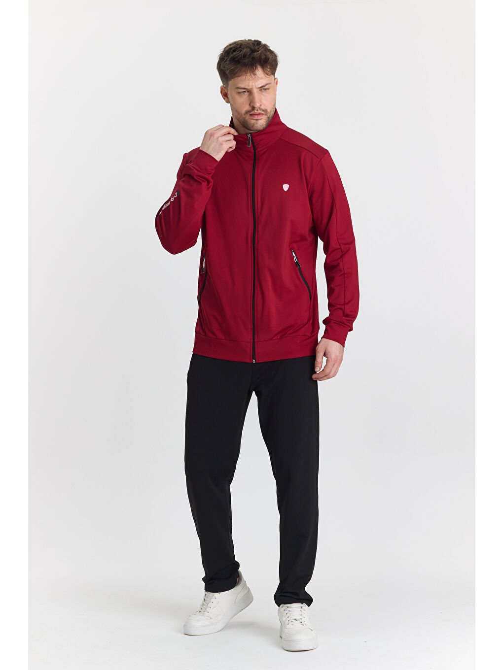 Şardonlu Dalgıç Erkek Eşofman Takımı Bordo 5726-B-1