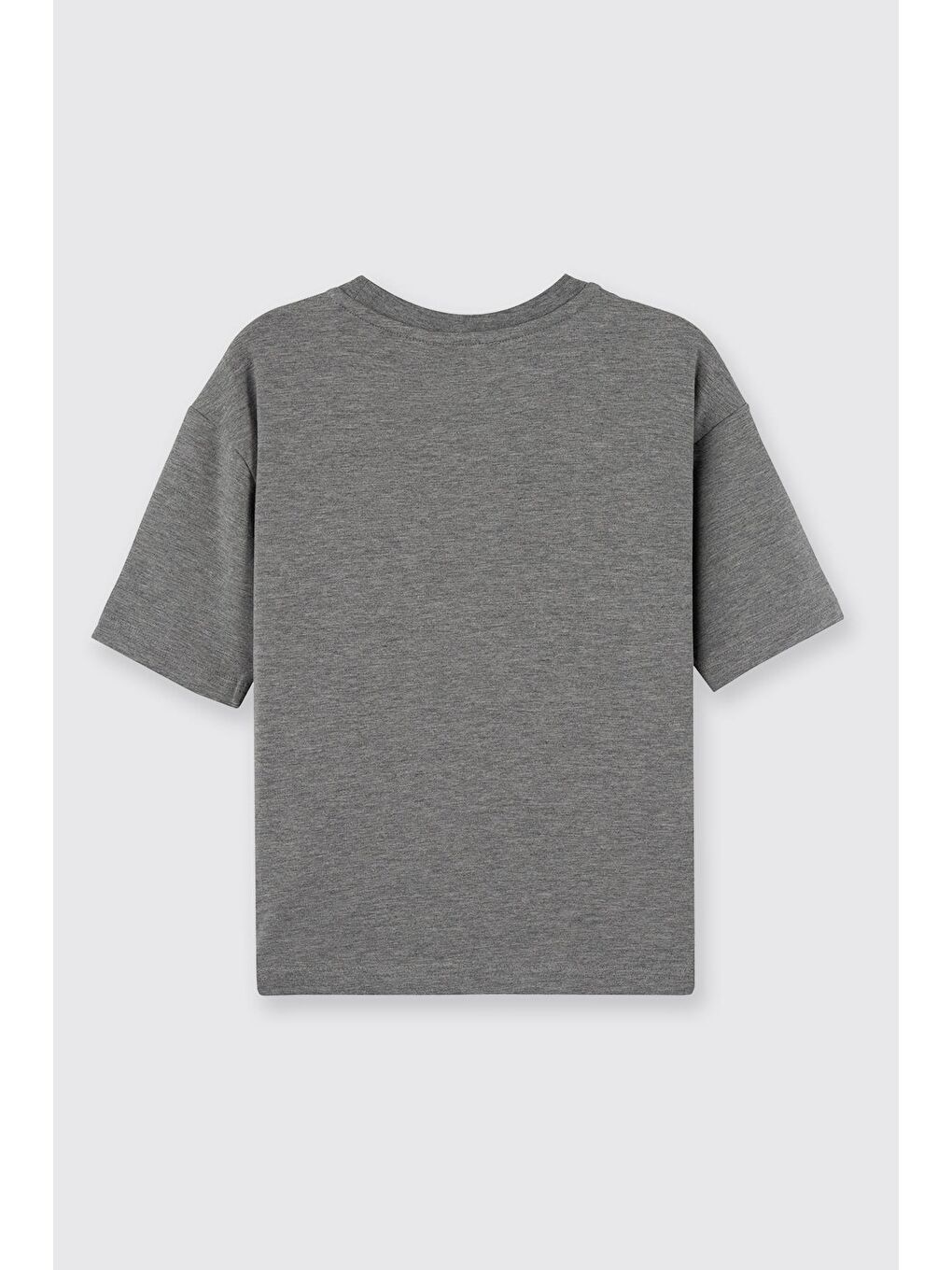 Gri Erkek Çocuk Kısa Kollu T-Shirt-1